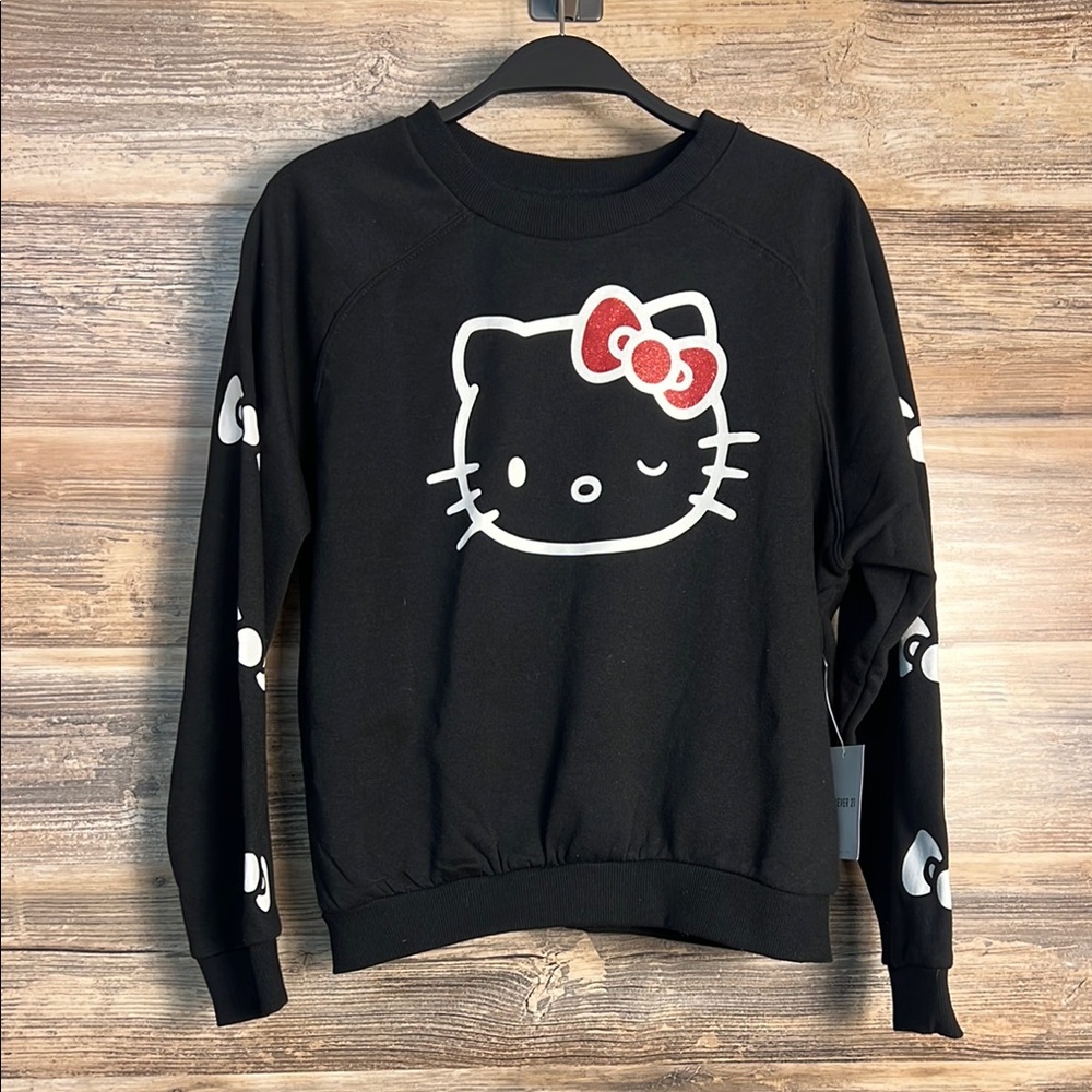 Hello Kitty x Forever 21 Youth Pullover Crewneck Sweatshirt NWT